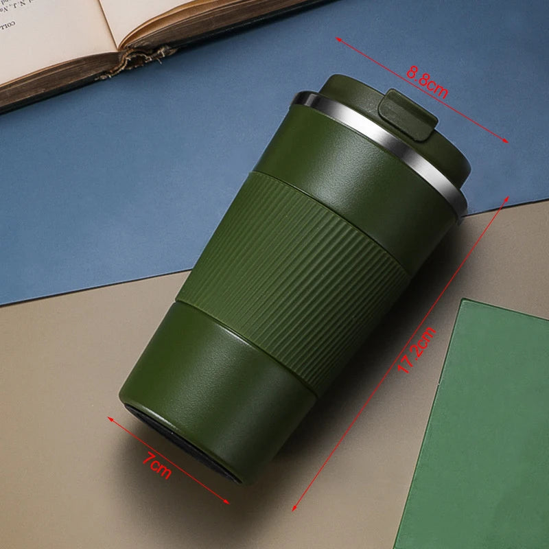 380Ml 510Ml Stainless Steel Coffee Cup Thermal Mug Garrafa Termica Cafe Copo Termico Caneca Non-Slip Travel Car Insulated Bottle