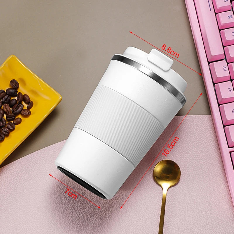 380Ml 510Ml Stainless Steel Coffee Cup Thermal Mug Garrafa Termica Cafe Copo Termico Caneca Non-Slip Travel Car Insulated Bottle