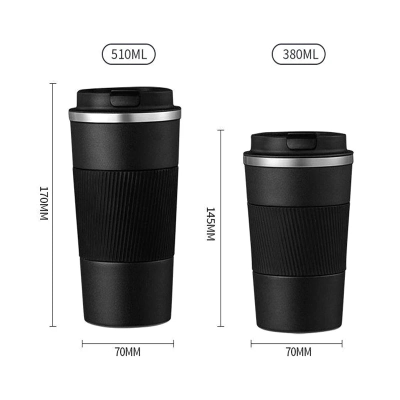 380Ml 510Ml Stainless Steel Coffee Cup Thermal Mug Garrafa Termica Cafe Copo Termico Caneca Non-Slip Travel Car Insulated Bottle