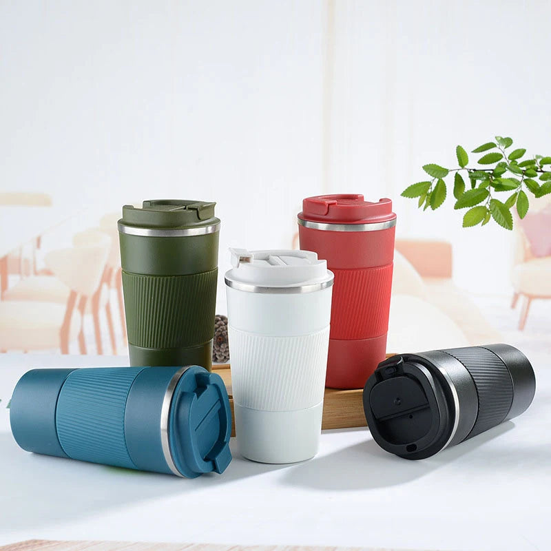 380Ml 510Ml Stainless Steel Coffee Cup Thermal Mug Garrafa Termica Cafe Copo Termico Caneca Non-Slip Travel Car Insulated Bottle