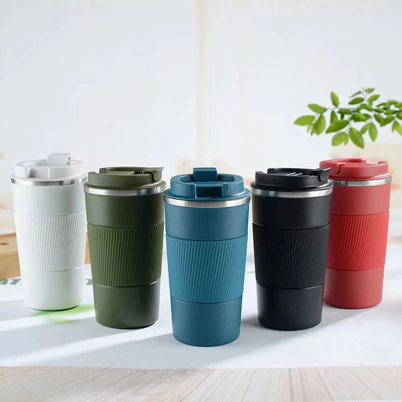 380Ml 510Ml Stainless Steel Coffee Cup Thermal Mug Garrafa Termica Cafe Copo Termico Caneca Non-Slip Travel Car Insulated Bottle