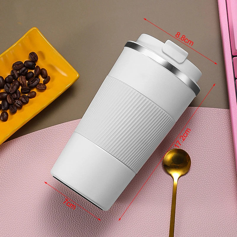 380Ml 510Ml Stainless Steel Coffee Cup Thermal Mug Garrafa Termica Cafe Copo Termico Caneca Non-Slip Travel Car Insulated Bottle