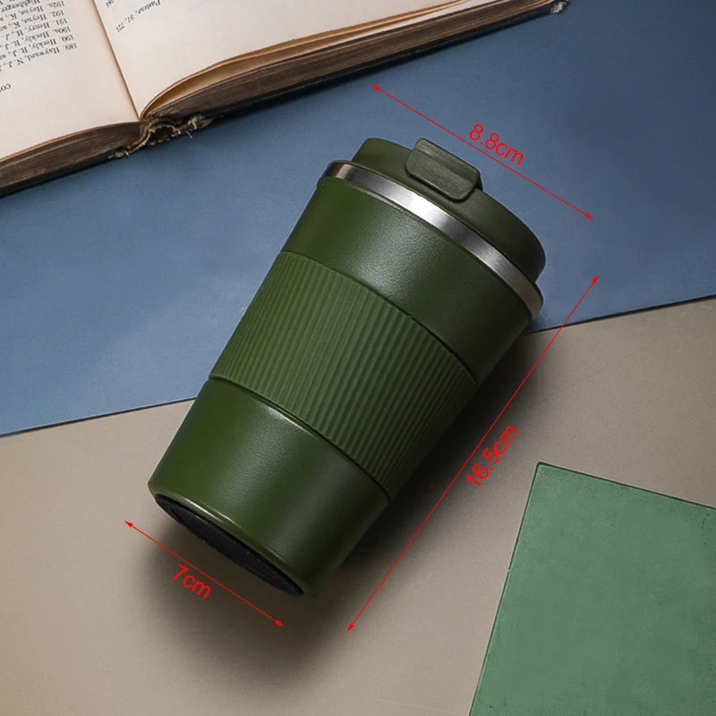 380Ml 510Ml Stainless Steel Coffee Cup Thermal Mug Garrafa Termica Cafe Copo Termico Caneca Non-Slip Travel Car Insulated Bottle