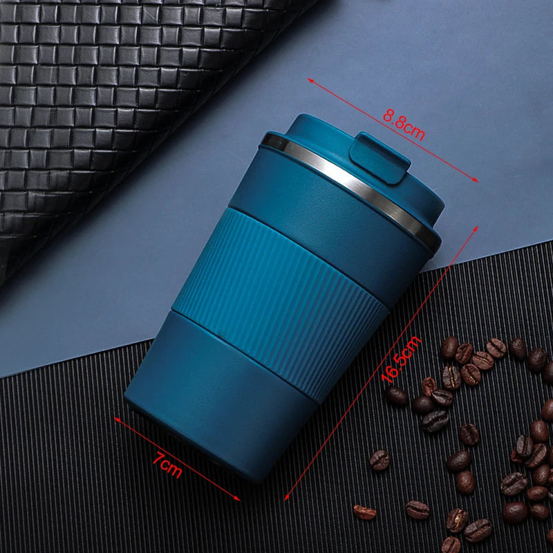 380Ml 510Ml Stainless Steel Coffee Cup Thermal Mug Garrafa Termica Cafe Copo Termico Caneca Non-Slip Travel Car Insulated Bottle