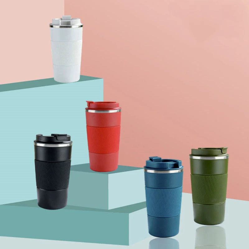 380Ml 510Ml Stainless Steel Coffee Cup Thermal Mug Garrafa Termica Cafe Copo Termico Caneca Non-Slip Travel Car Insulated Bottle